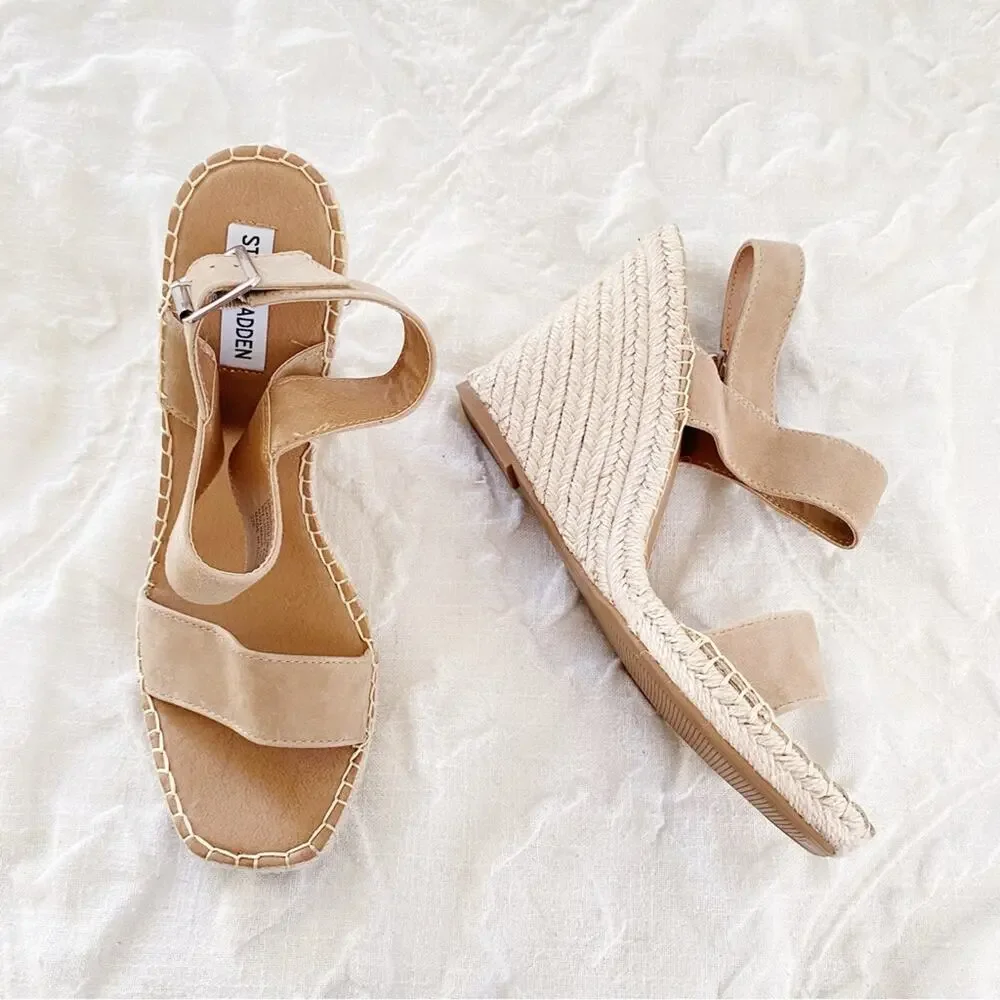 Steve Madden Uri Espadrille Wedge Sandals Size 11